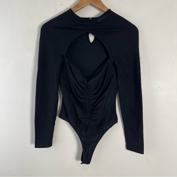 ASTR the Label Cristen Bodysuit in Black long sleeve size XS NWOT - Picture 7 of 15